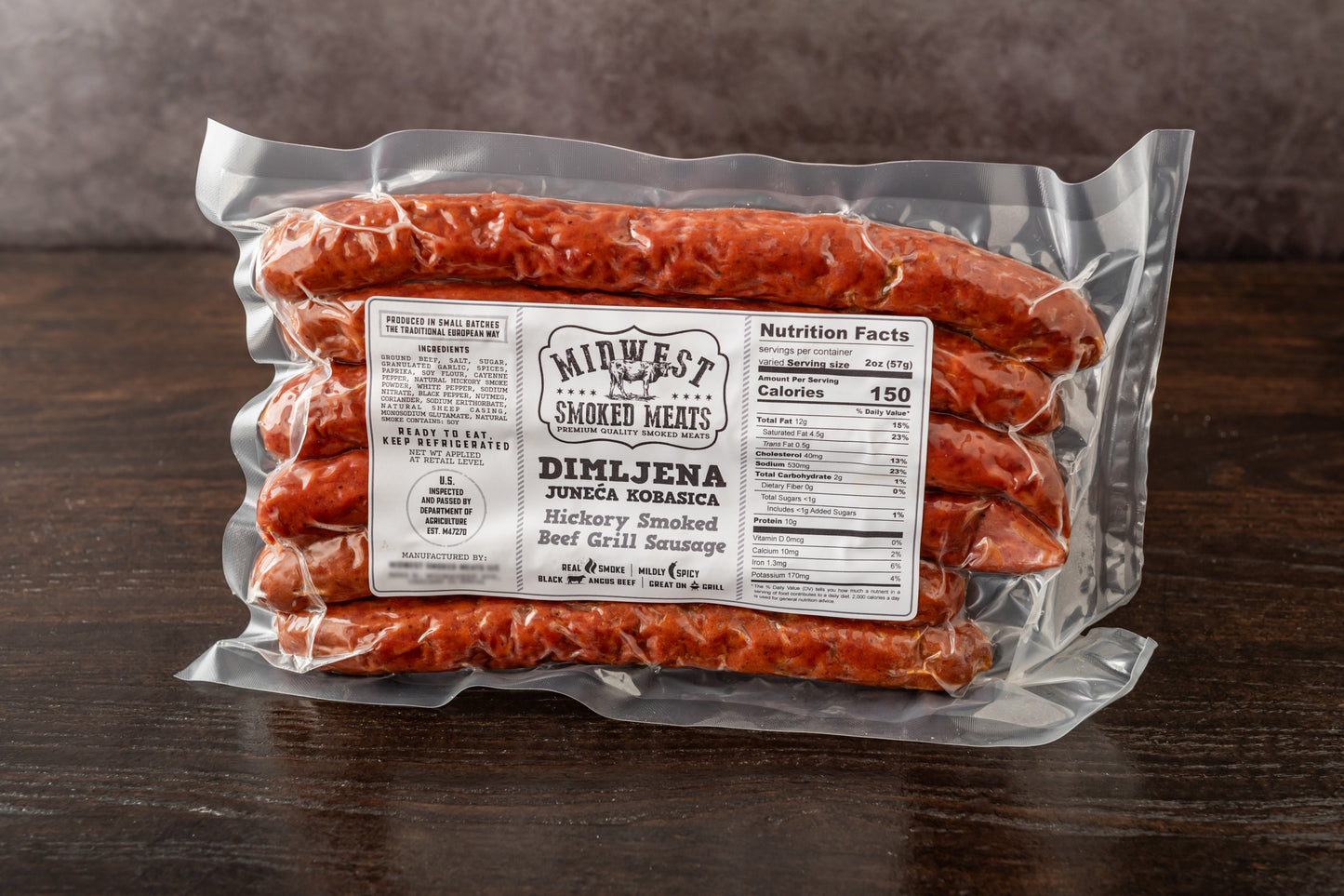 Beef Smoked Grilling Sausage(Govedja Roštiljska Kobasica)