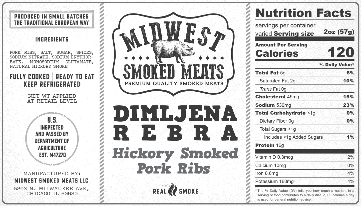 Smoked Pork Ribs(Suva Rebra)